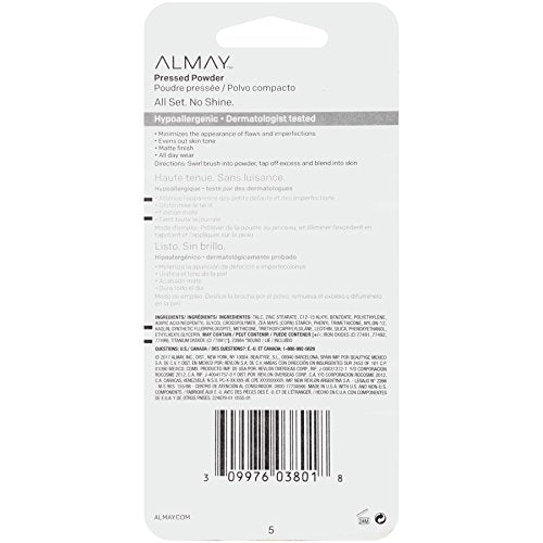 Almay Pressed Face Powder Makeup, 100 My Best Light