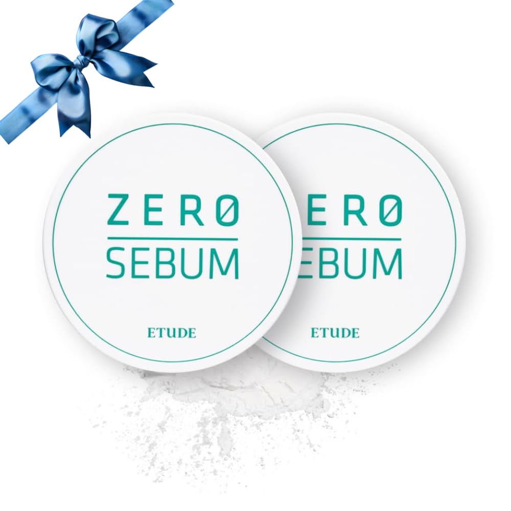 ETUDE Zero Sebum Loose Setting Powder for Oily Skin, Soft Matte, 0.14 oz