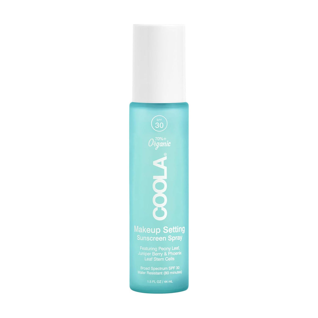 COOLA Makeup Setting Spray SPF 30, Clear Face Sunscreen Mist, 1 fl oz