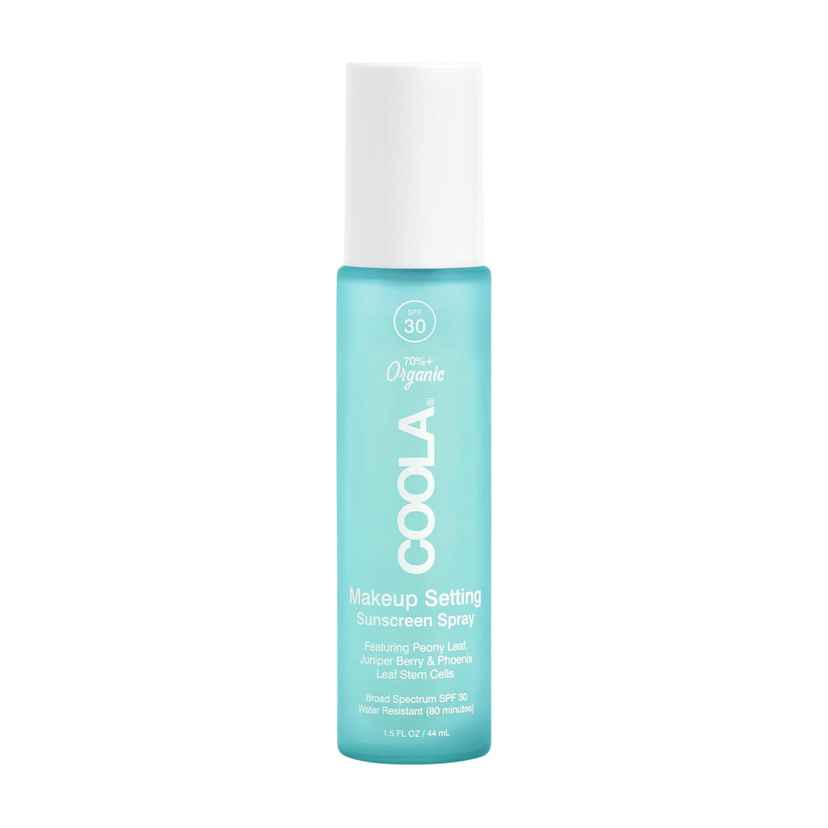 COOLA Makeup Setting Spray SPF 30, Clear Face Sunscreen Mist, 1 fl oz
