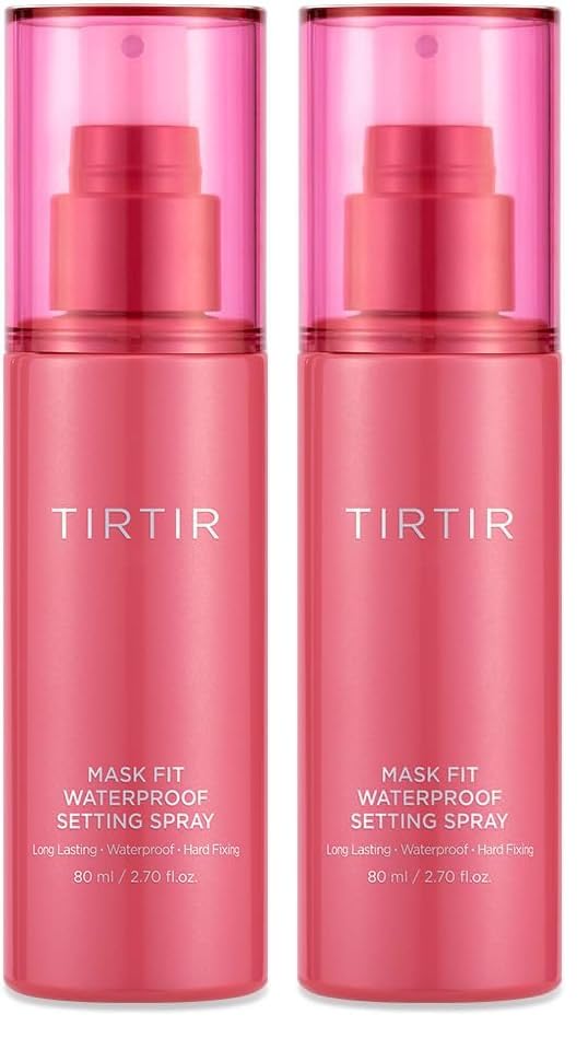 TIRTIR Waterproof Setting Spray – 24 Hour Long Lasting Fix, Sweatproof Water Resistant Makeup Finisher – Ethanol Free, Semi Matte Finish for Oily Skin – Korean Makeup Fixer