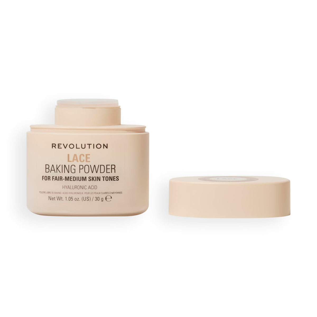 Revolution Beauty, Loose Baking Powder, Makeup Setting Powder, Long Lasting Coverage, Mattifies & Reduces Shine, Banana, 1.12 Oz