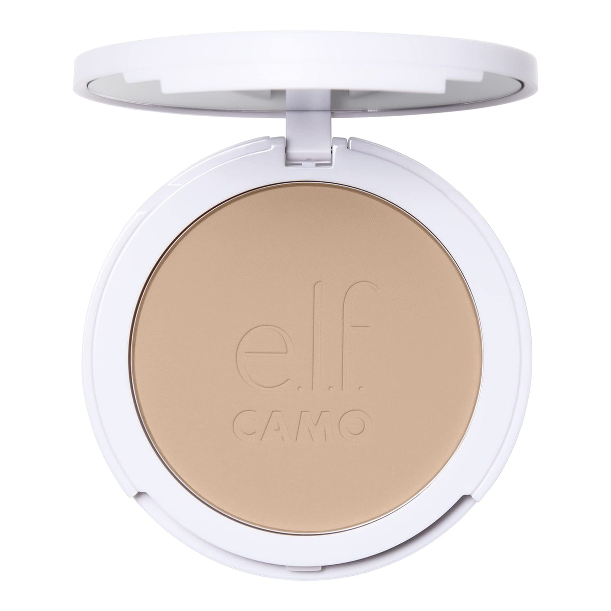 e.l.f. Camo Powder Foundation, Lightweight, Primer-Infused Buildable & Long-Lasting Medium-to-Full Coverage Foundation, Fair 150 C