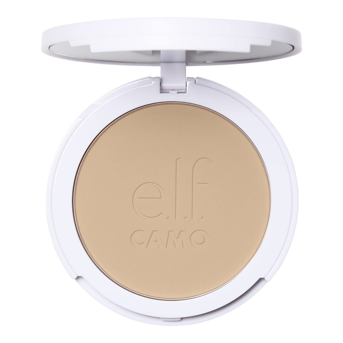 e.l.f. Camo Powder Foundation, Lightweight, Primer-Infused Buildable & Long-Lasting Medium-to-Full Coverage Foundation, Fair 150 C