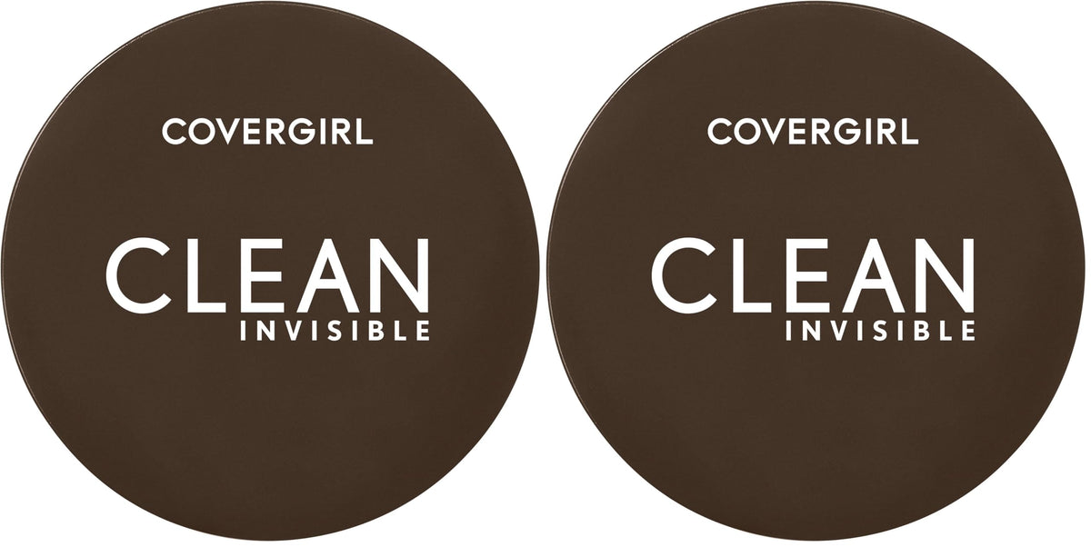 Covergirl Clean Invisible Pressed Powder, Lightweight, Breathable, Vegan Formula, Buff Beige 125, 0.38oz