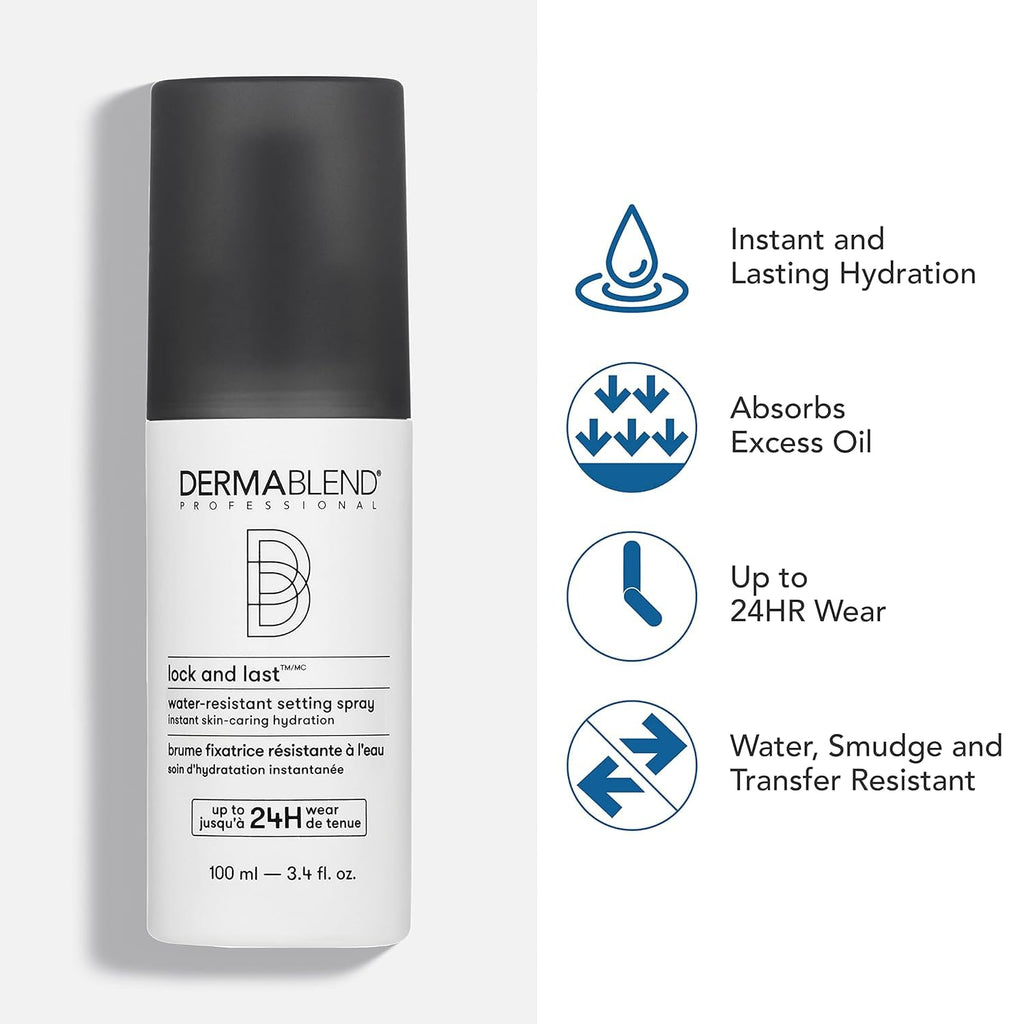 Dermablend Lock & Last Water-Resistant Setting Spray, 3.4 fl oz