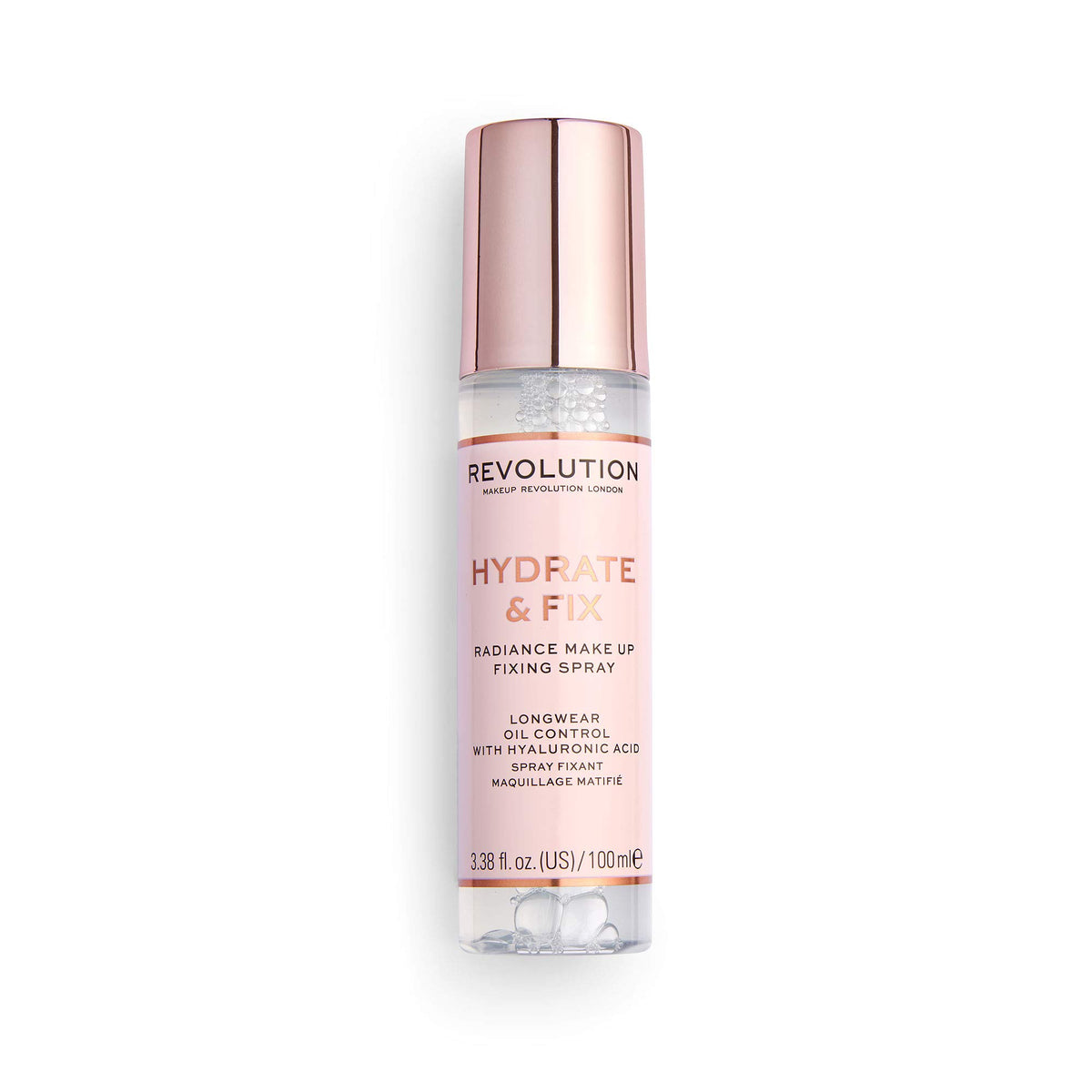 Makeup Revolution Fix & Glow Fixing Spray, Illuminating & Hydrating, Vegan & Cruelty-Free, 3.38 Fl Oz