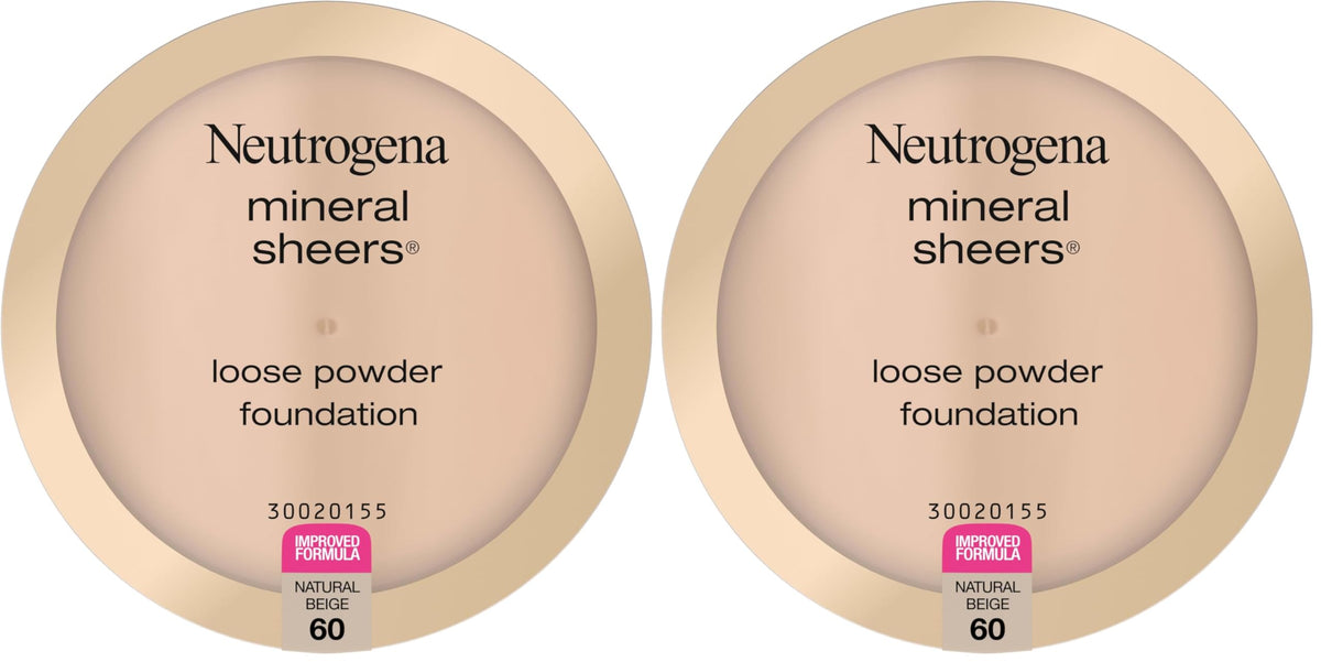 Neutrogena Mineral Loose Face Powder Foundation, Natural Ivory 20, 0.19 oz