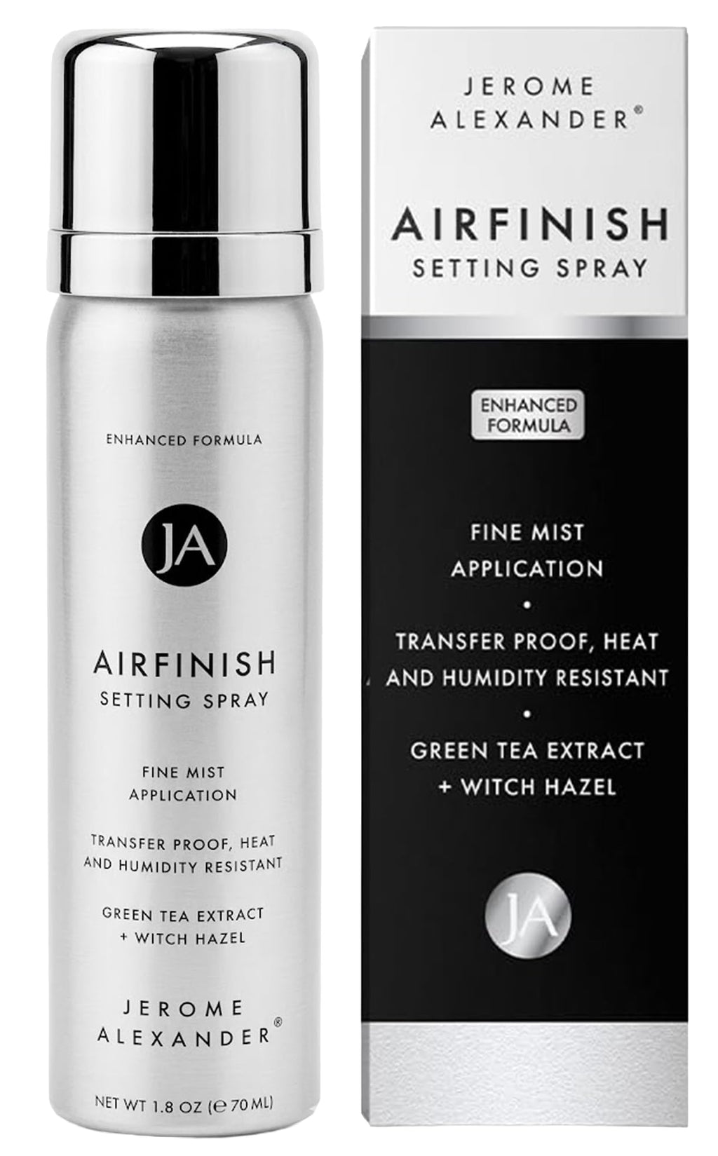 Jerome Alexander MagicMinerals AirFinish Setting Spray, Long-lasting Finishing Spray, Weightless-feel, Flawless, Matte Coverage