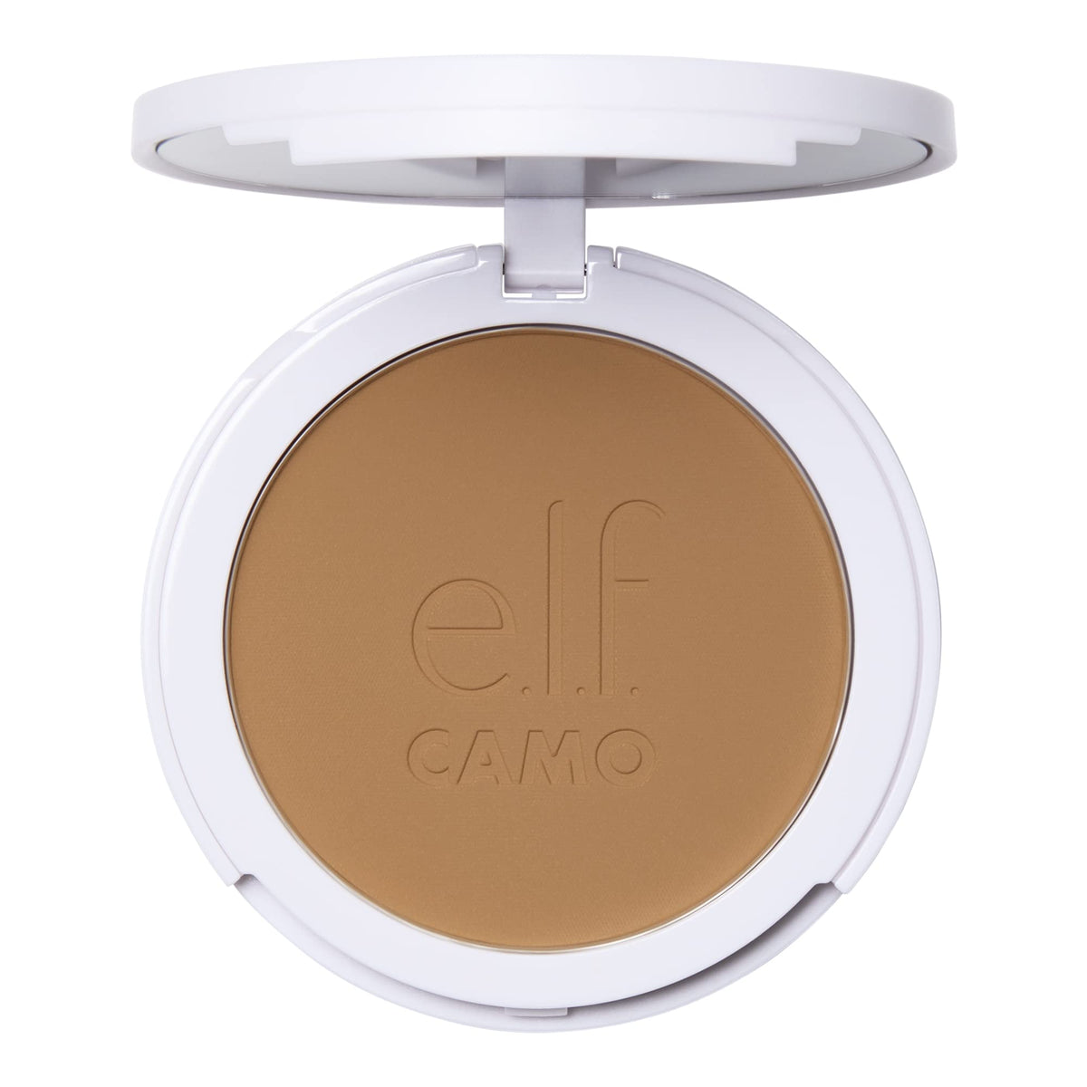 e.l.f. Camo Powder Foundation, Lightweight, Primer-Infused Buildable & Long-Lasting Medium-to-Full Coverage Foundation, Fair 150 C