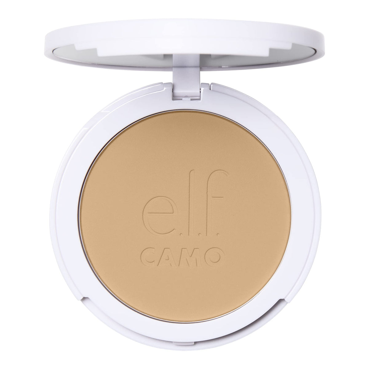 e.l.f. Camo Powder Foundation, Lightweight, Primer-Infused Buildable & Long-Lasting Medium-to-Full Coverage Foundation, Fair 150 C