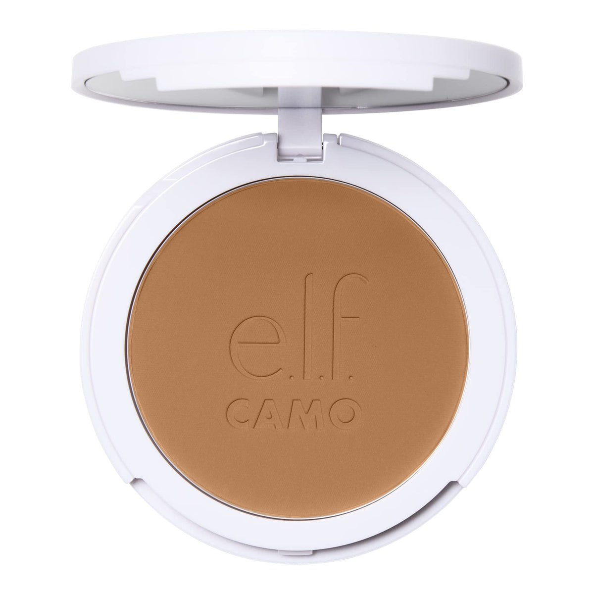 e.l.f. Camo Powder Foundation, Lightweight, Primer-Infused Buildable & Long-Lasting Medium-to-Full Coverage Foundation, Fair 150 C