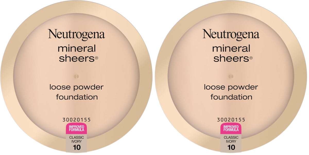 Neutrogena Mineral Loose Face Powder Foundation, Natural Ivory 20, 0.19 oz