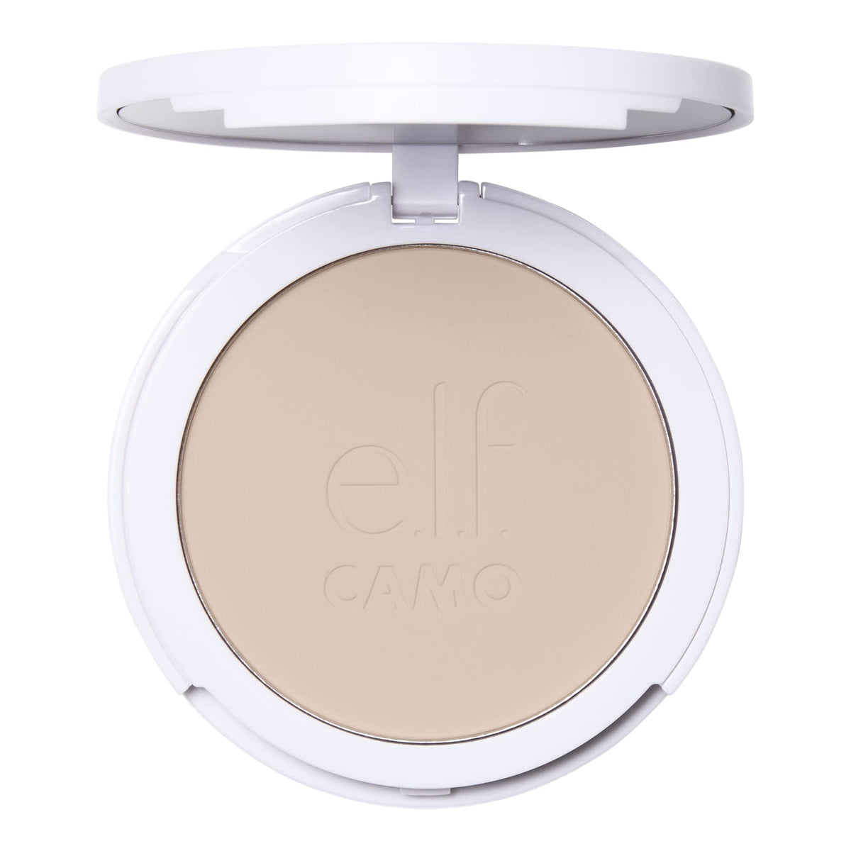 e.l.f. Camo Powder Foundation, Lightweight, Primer-Infused Buildable & Long-Lasting Medium-to-Full Coverage Foundation, Fair 150 C