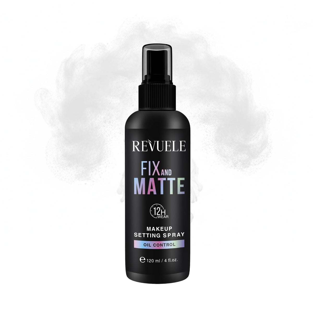 REVUELE Fix and Dewy Makeup Setting Spray – 2-in-1 Prime & Hold Mist with Hyaluronic Acid & Tara Gum, Long-Lasting Hydrating Finish 4 fl.oz