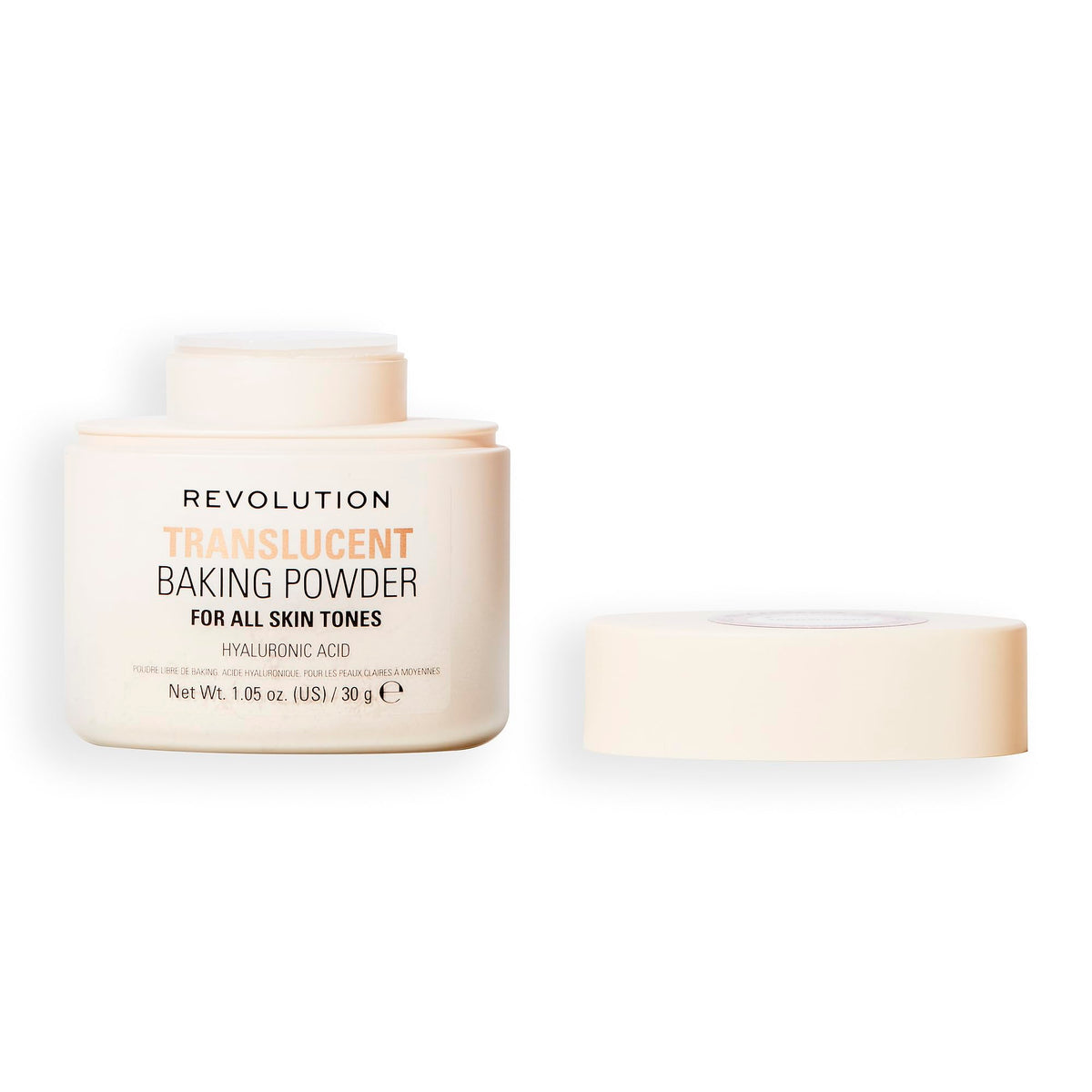 Revolution Beauty, Loose Baking Powder, Makeup Setting Powder, Long Lasting Coverage, Mattifies & Reduces Shine, Banana, 1.12 Oz