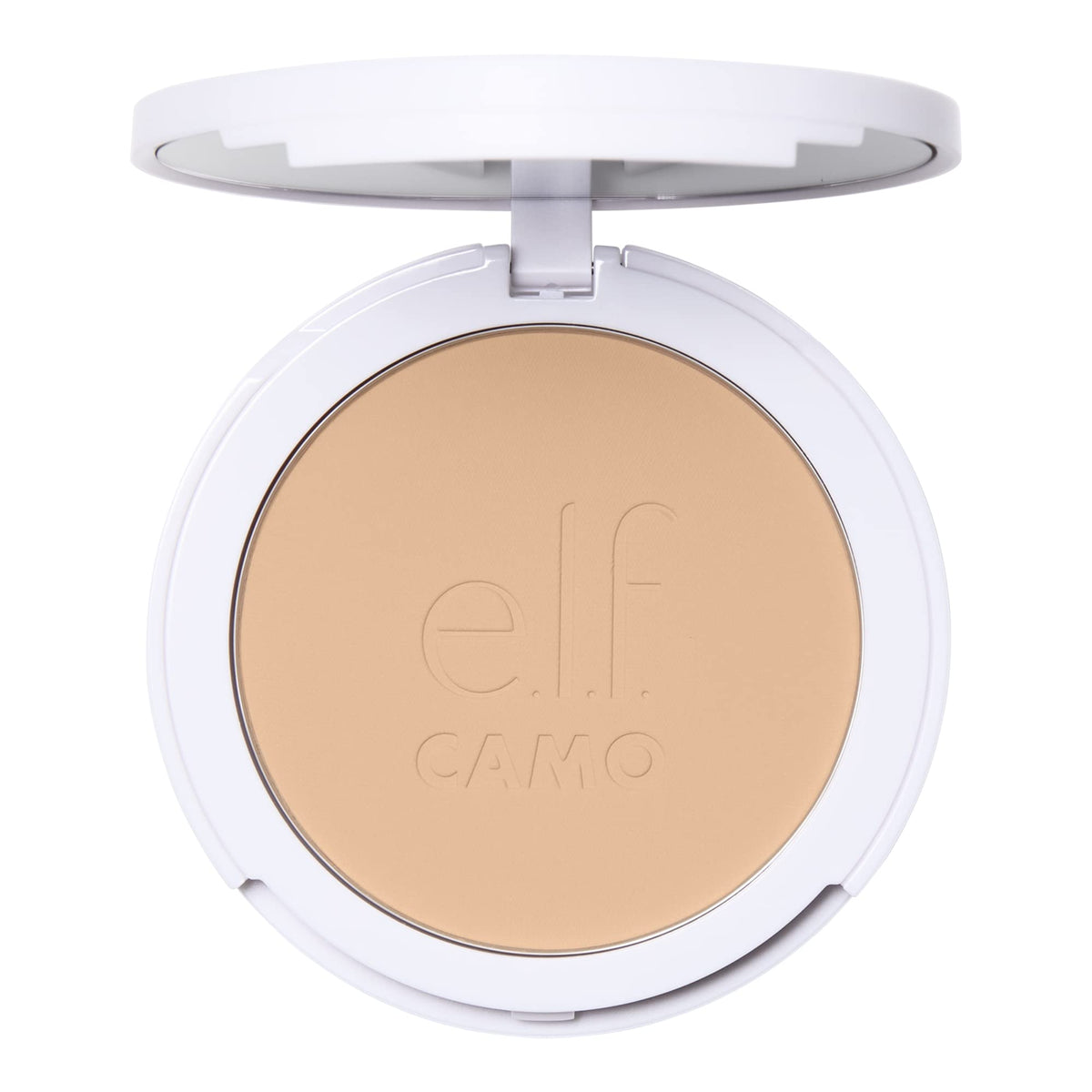 e.l.f. Camo Powder Foundation, Lightweight, Primer-Infused Buildable & Long-Lasting Medium-to-Full Coverage Foundation, Fair 150 C