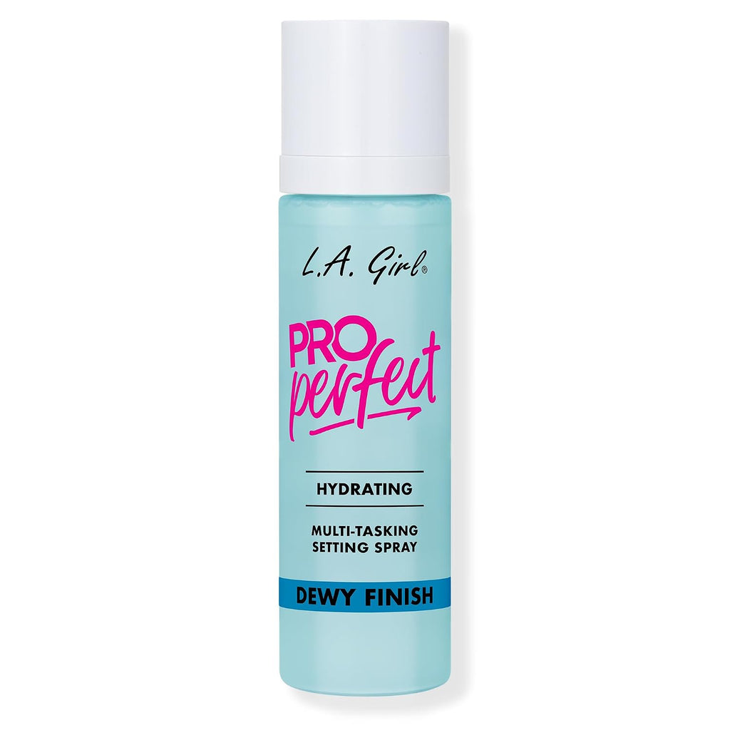 L.A. Girl Cosmetics PRO Perfect Setting Spray, Dewy Finish, Alcohol-Free, Birch Sap + Water Base, Micro Mist Formula, Hydrating, Pore-Blurring, Fragrance-Free GFS300
