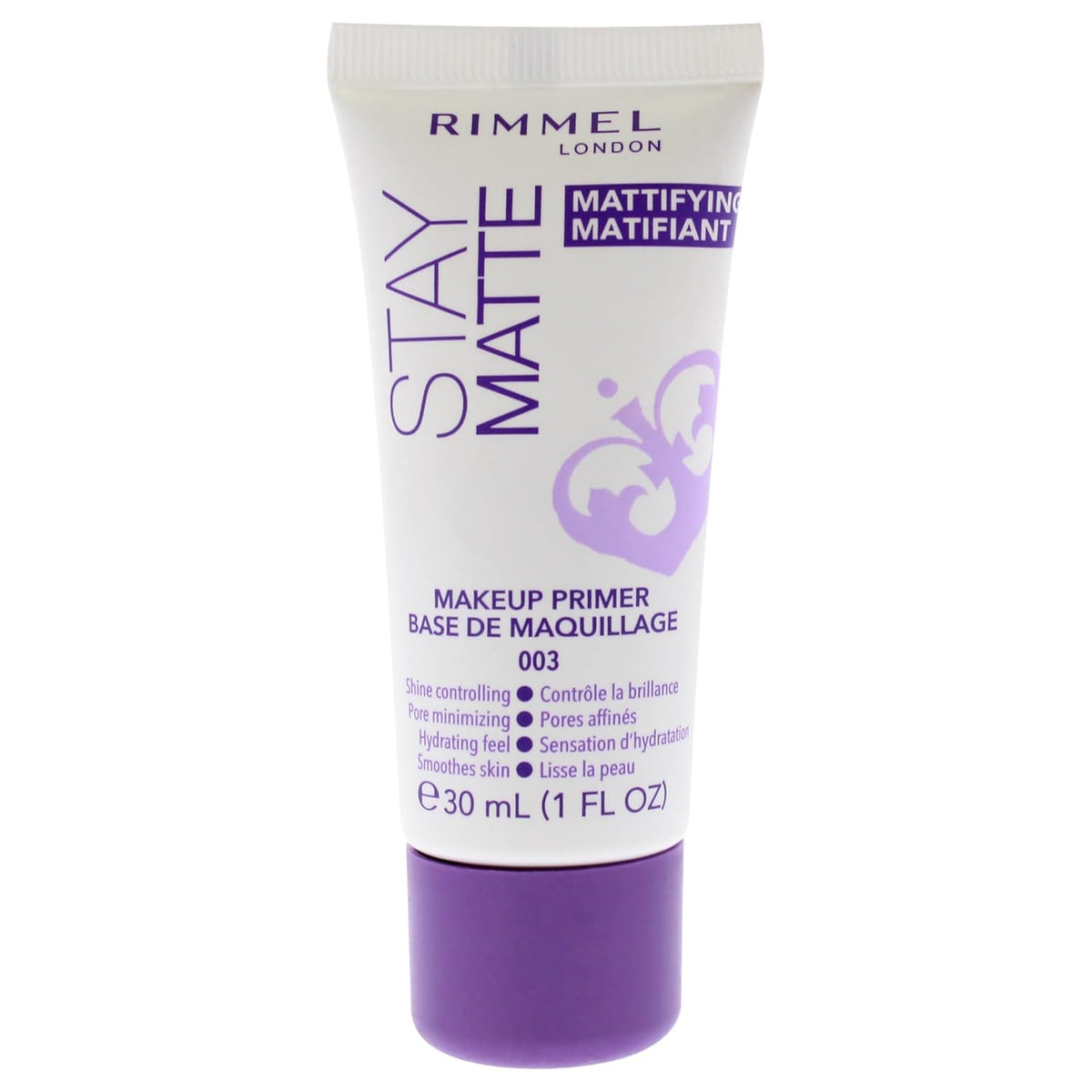 Rimmel London Stay Matte Fix & Go - 001 Transparent - 2-in-1 Primer & Setting Spray, Oil-Free, Locks Makeup into Place, Soothes Skin, 3.3 oz