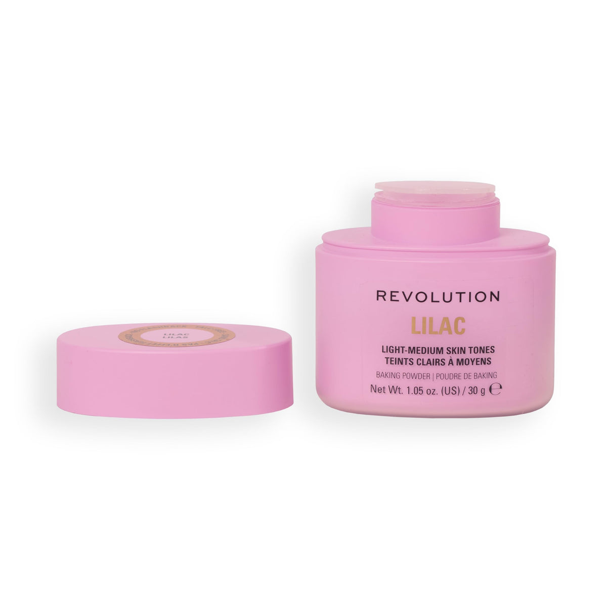 Revolution Beauty, Loose Baking Powder, Makeup Setting Powder, Long Lasting Coverage, Mattifies & Reduces Shine, Banana, 1.12 Oz
