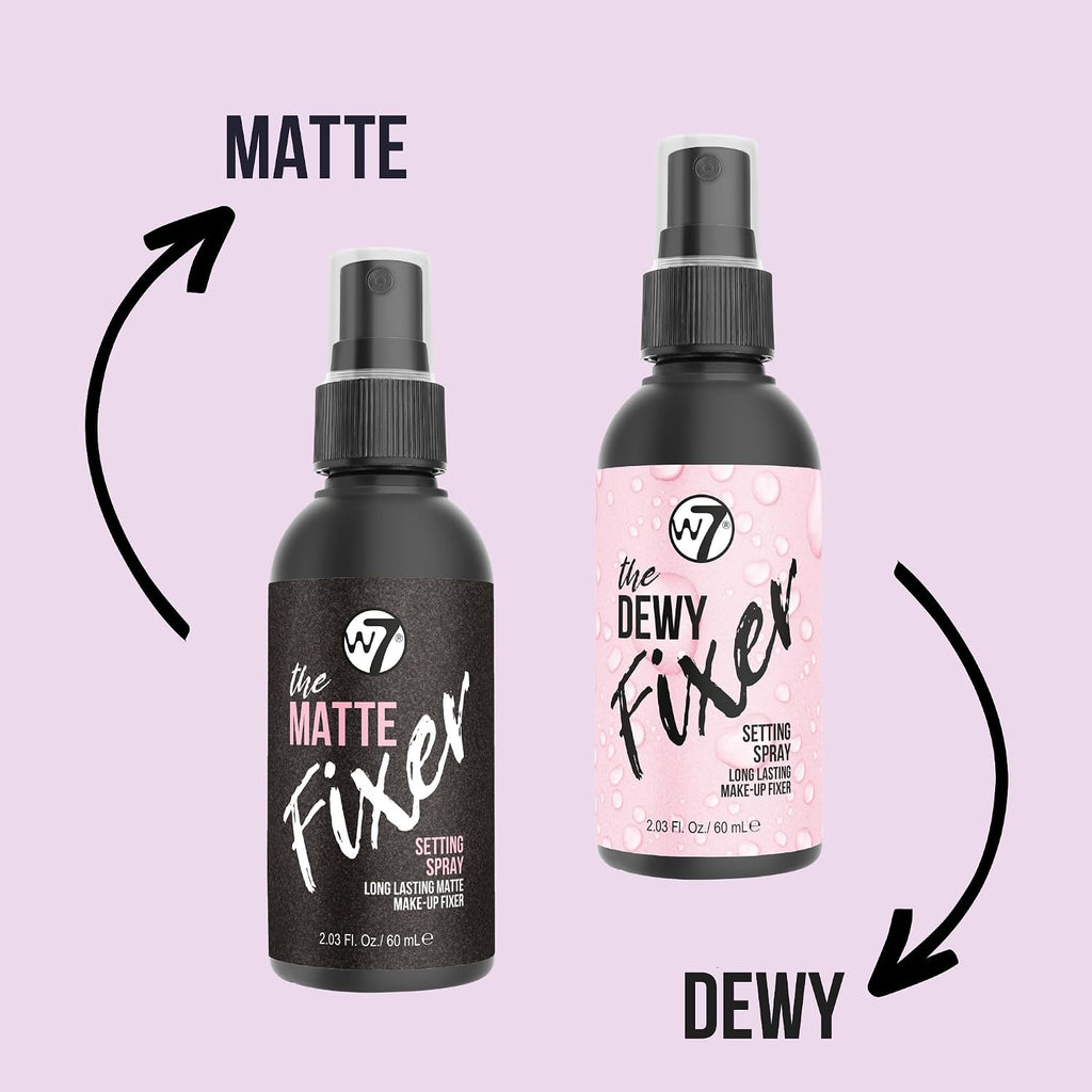 W7 The Fixer Makeup Setting Spray Duo - Dewy and Matte Finishes