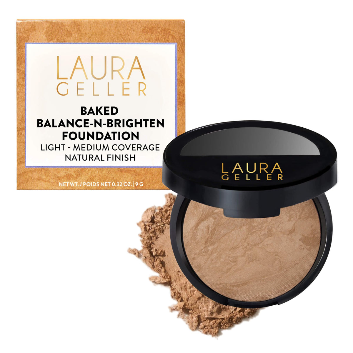 LAURA GELLER Baked Balance-n-Brighten Powder Foundation – Light