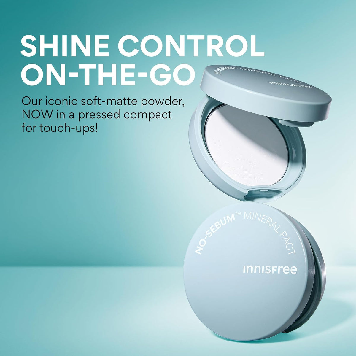 innisfree No Sebum Matte Mineral Powder | Korean Loose Setting Powder for Oil & Shine Control | Blurs Fine Lines & Imperfections | Lightweight, Natural Finish | Available In Jumbo & Pressed Powder