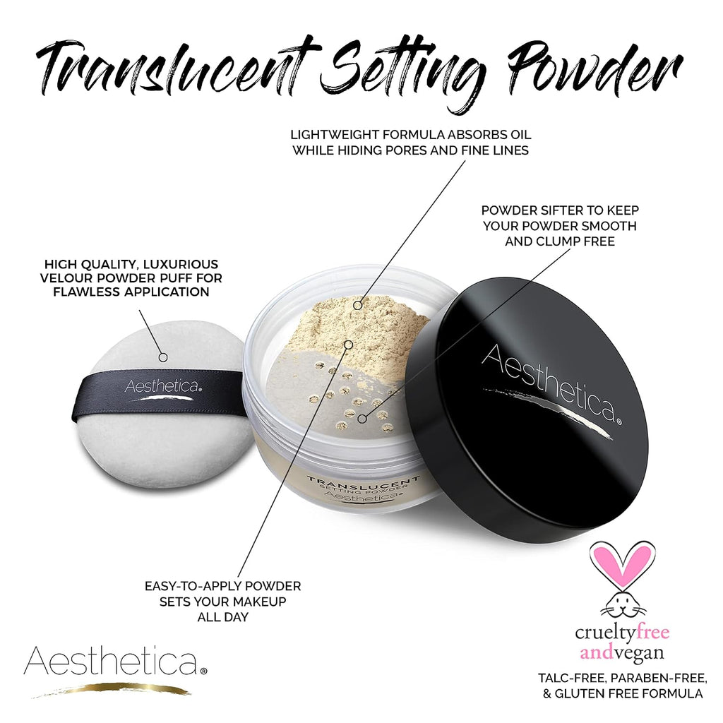 Aesthetica Translucent Setting Powder Matte Finishing Makeup Loose Setting