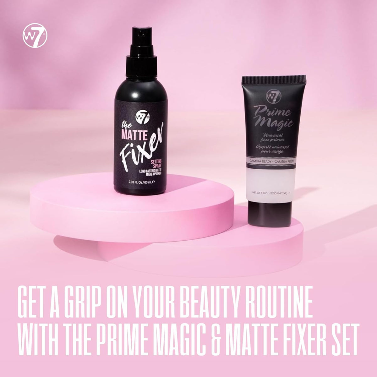 W7 Prime Magic and The Fixer Matte Duo - Primer and Setting Spray