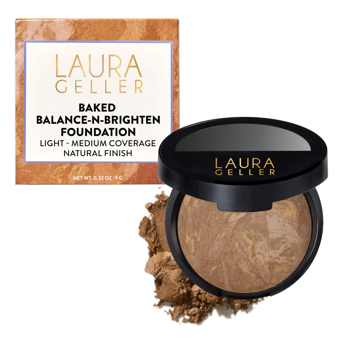 LAURA GELLER Baked Balance-n-Brighten Powder Foundation – Light