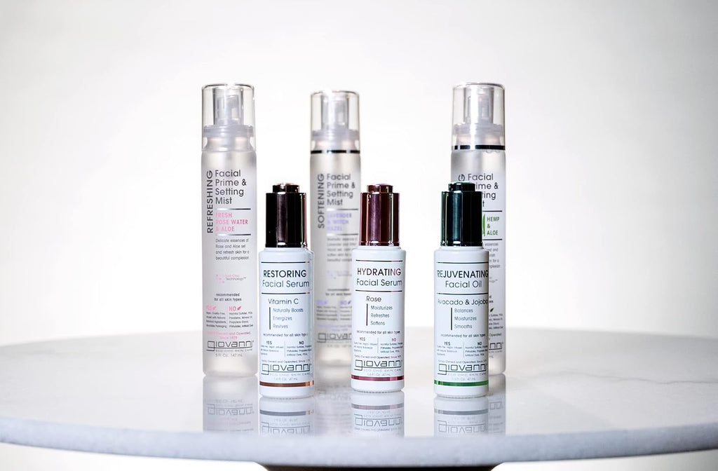 GIOVANNI Calming Facial Prime Setting Mist, On the Go Hydration, 5 fl oz