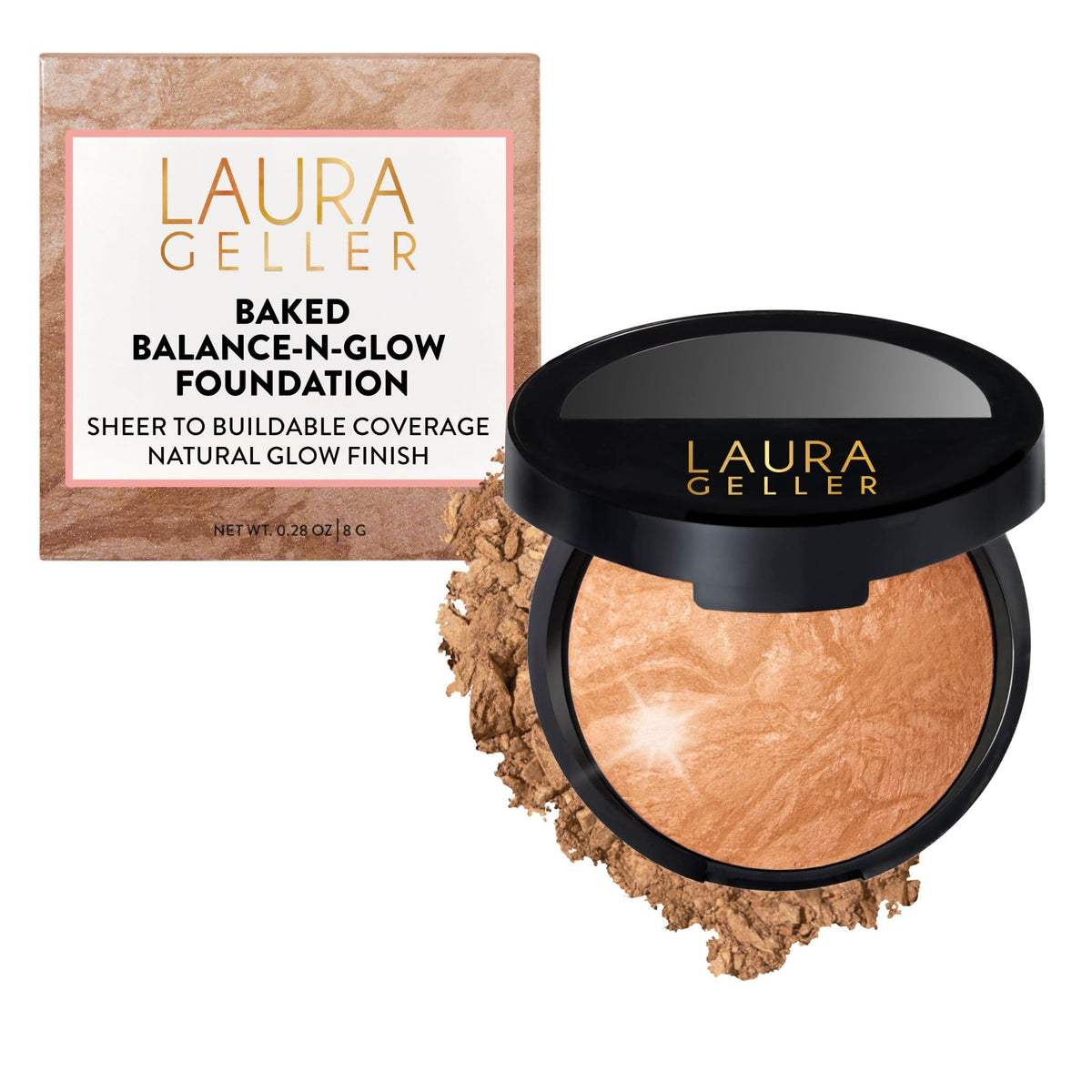 LAURA GELLER Baked Balance-N-Glow Illuminating Powder Foundation - Light