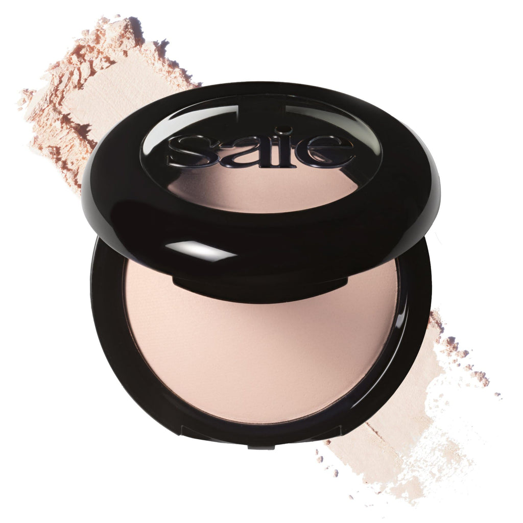 Saie Slip Tint Baked Setting Powder - Translucent Powder for Face Makeup with a Natural-Radiant Finish - Blurs, Brightens & Smooths Complexion - Translucent 2 - Light to Medium (0.24 oz)