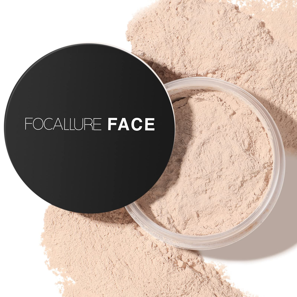 FOCALLURE Flawless Pressed Powder - Shine Control & Pore Blurring, Sand