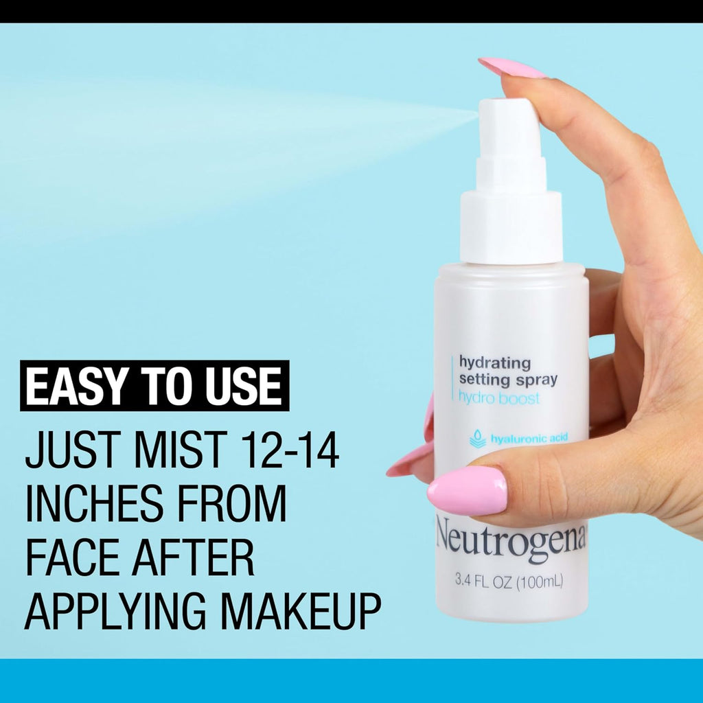 Neutrogena Hydro Boost Hydrating Makeup Setting Spray, 3.4 fl oz
