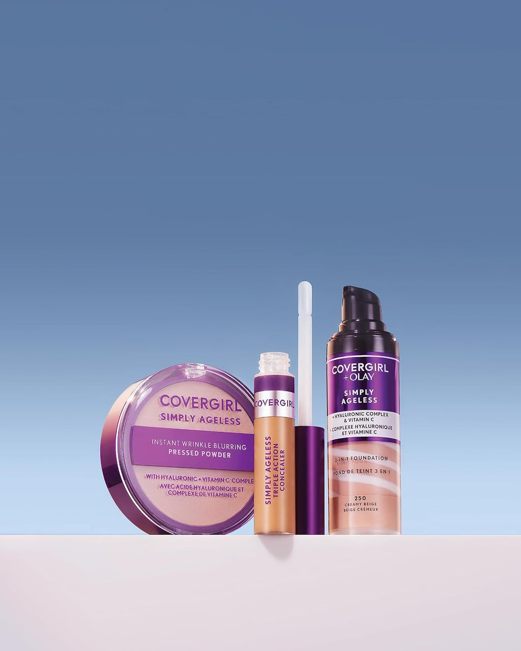 Covergirl Simply Ageless Instant Wrinkle Blurring Pressed Powder, Translucent, 0.39 Oz.