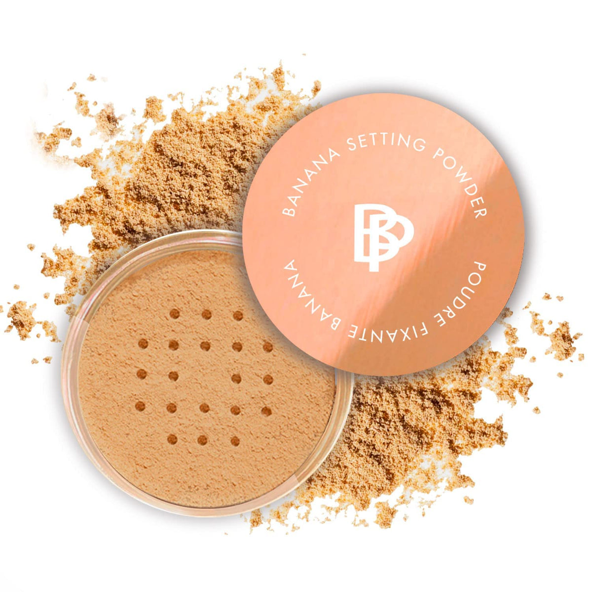 Bellapierre Banana Setting Powder – Color-Correcting Brightening Powder, Matte Finishing Tint, Translucent Under-Eye Baking Makeup, Lightweight Talc-Free Formula - Medium - 0.14 Oz