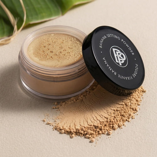 Bellapierre Banana Setting Powder – Color-Correcting Brightening Powder, Matte Finishing Tint, Translucent Under-Eye Baking Makeup, Lightweight Talc-Free Formula - Medium - 0.14 Oz