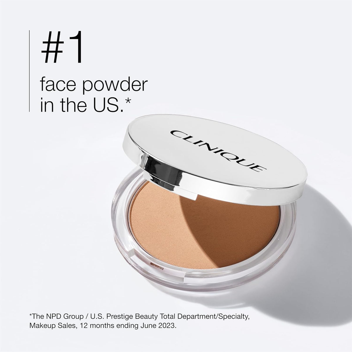 Clinique Stay-Matte Sheer Pressed Face Powder For Oily Skin Types | Sheer Coverage | Minimizes Shine | Makeup & Setting Powder