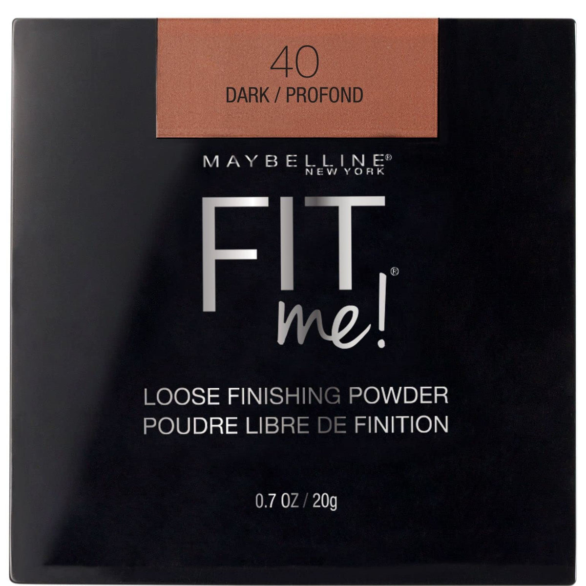 Maybelline Fit Me Loose Setting Powder, Face Powder and Finishing Makeup, Medium Deep, 1 Count