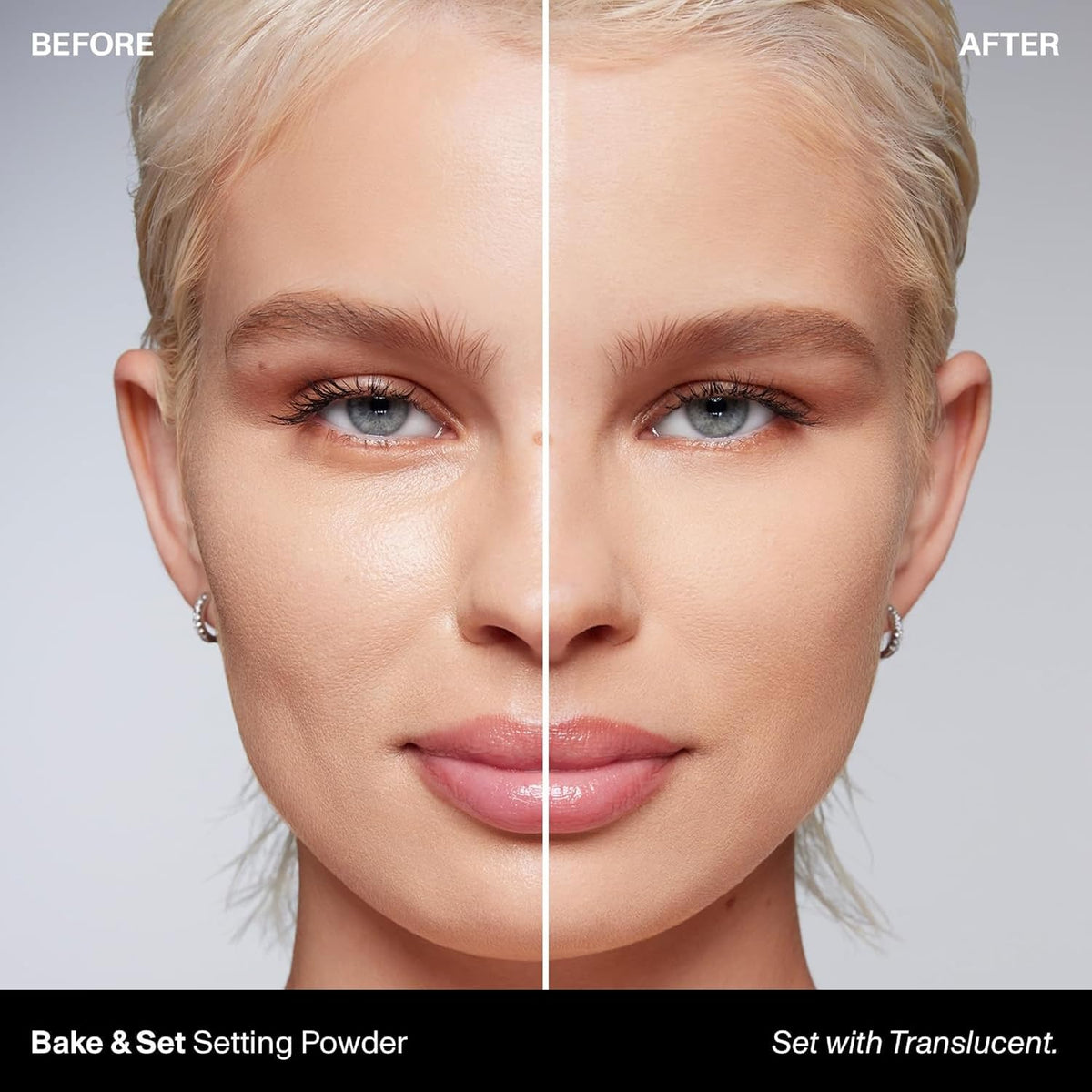 Morphe Jumbo Bake & Set Translucent Setting Powder - Lightweight, Talc-Free Finishing Powder for Face Makeup with a Soft, Natural Finish - Minimizes Shine for Up to 24HR - Translucent (0.62 oz)