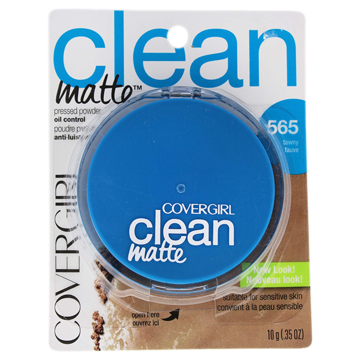 COVERGIRL Clean Matte Pressed Powder, Medium Light 535, 0.35 Oz, Pack of 1 (Packaging May Vary)