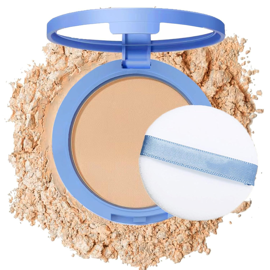 Oil Control Face Pressed Powder,Matte Smooth Flawless Setting Powder Makeup