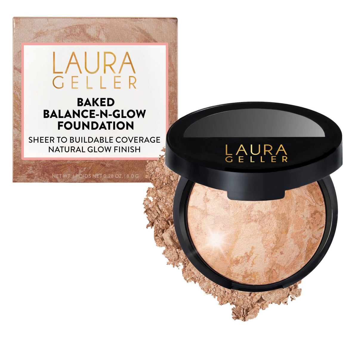 LAURA GELLER Baked Balance-N-Glow Illuminating Powder Foundation - Light