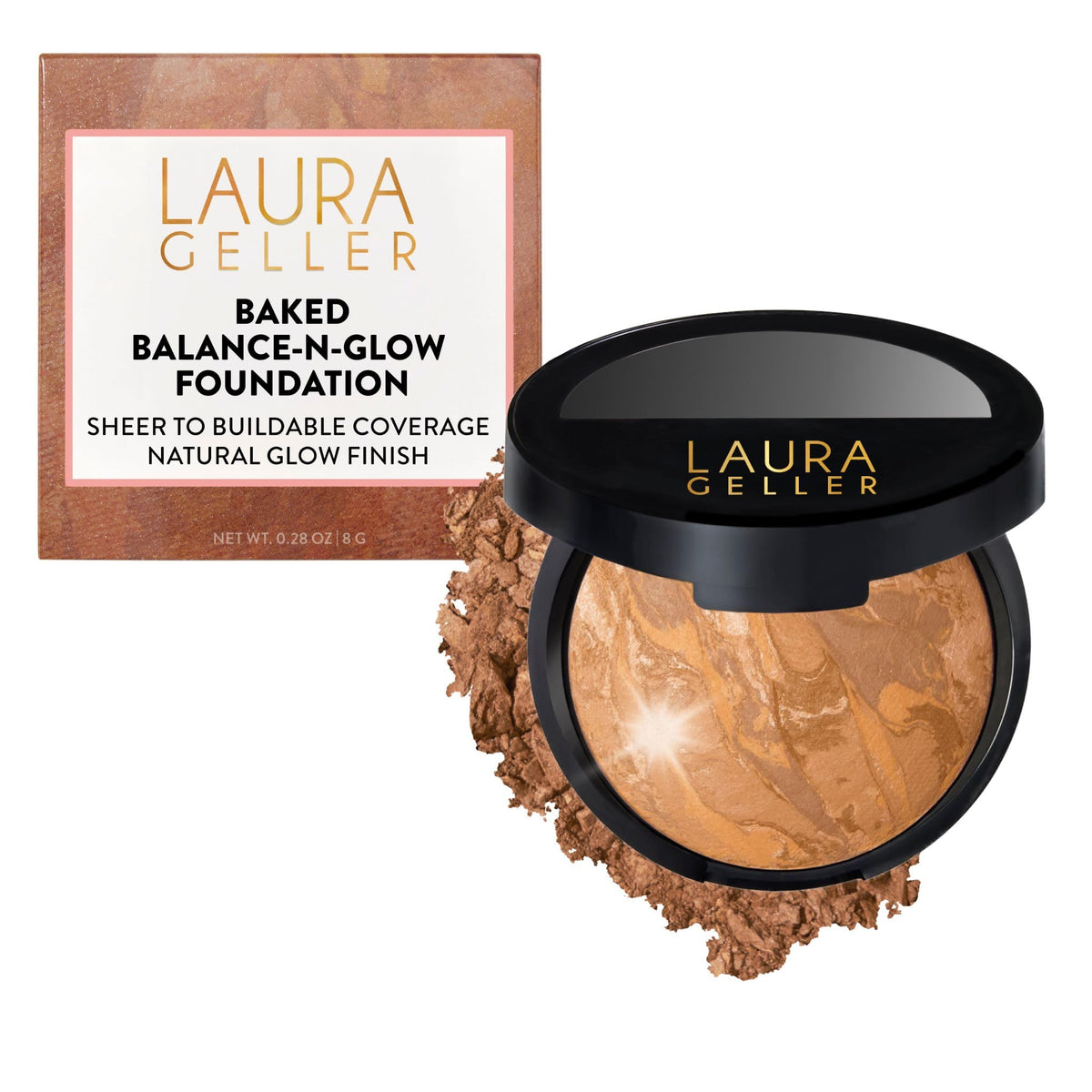 LAURA GELLER Baked Balance-N-Glow Illuminating Powder Foundation - Light