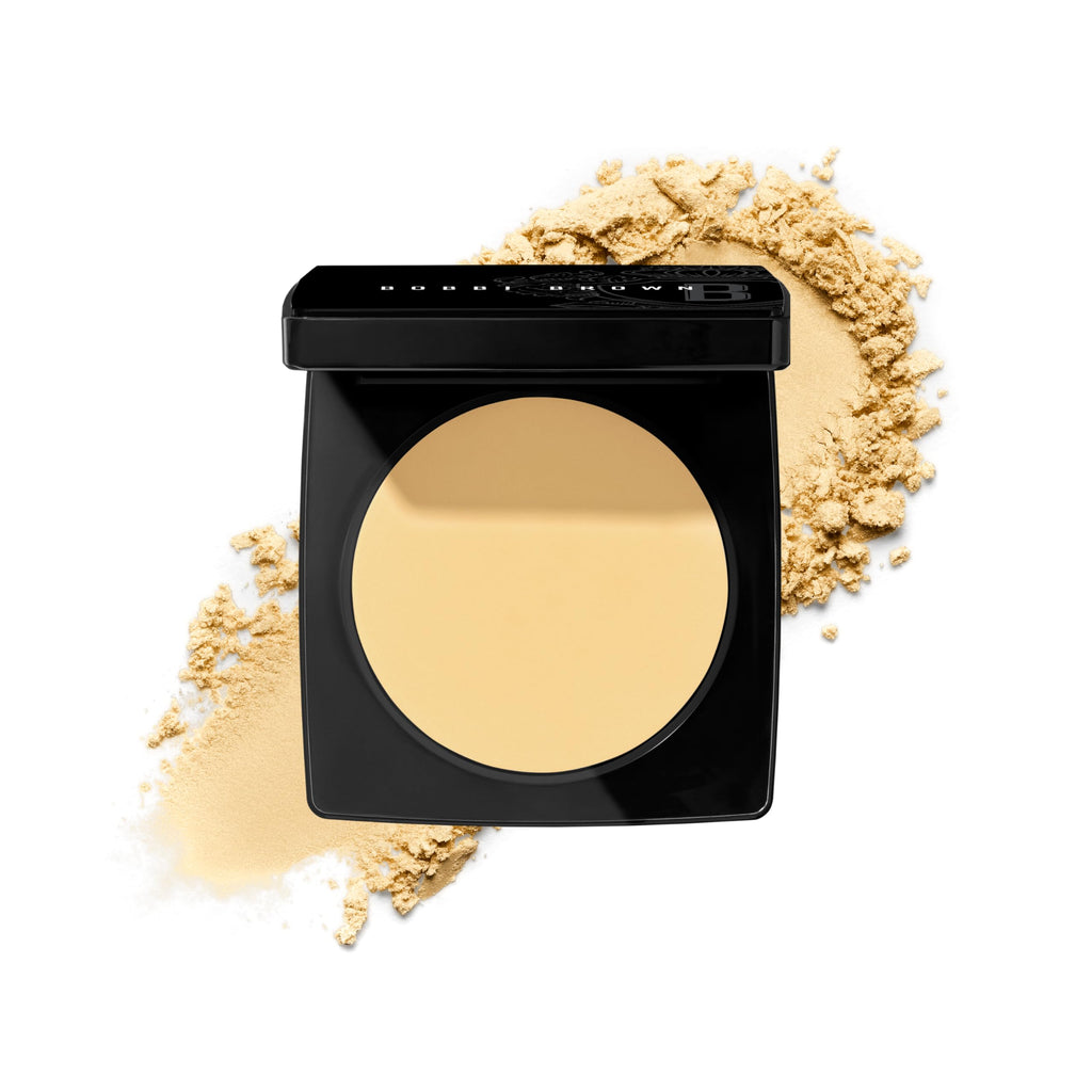 Bobbi Brown Sheer Finish Pressed Powder | Oil-Absorbing, Mattifying Setting Powder for All-Day Shine Control | Includes Puff, 0.32 Ounce