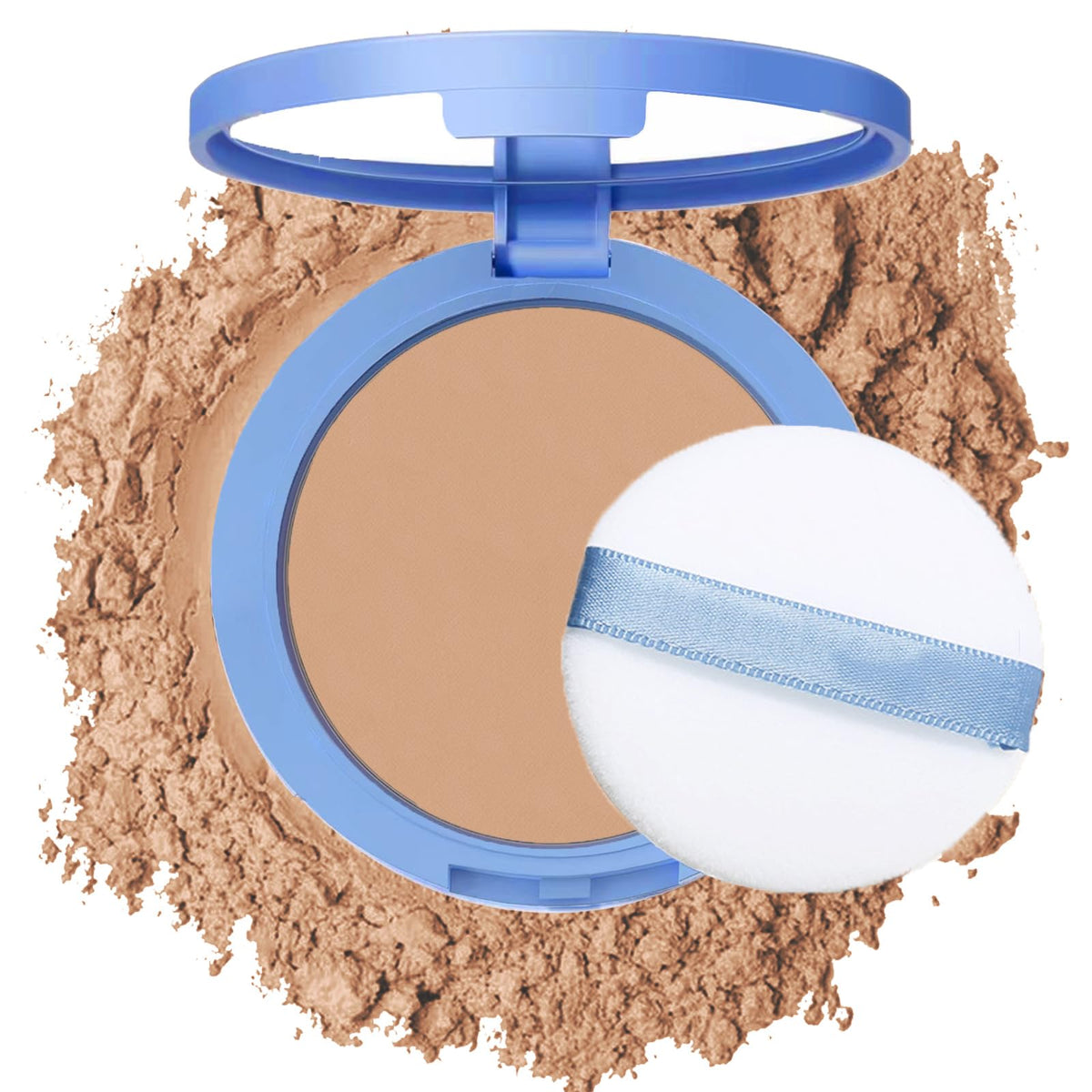 Oil Control Face Pressed Powder,Matte Smooth Flawless Setting Powder Makeup