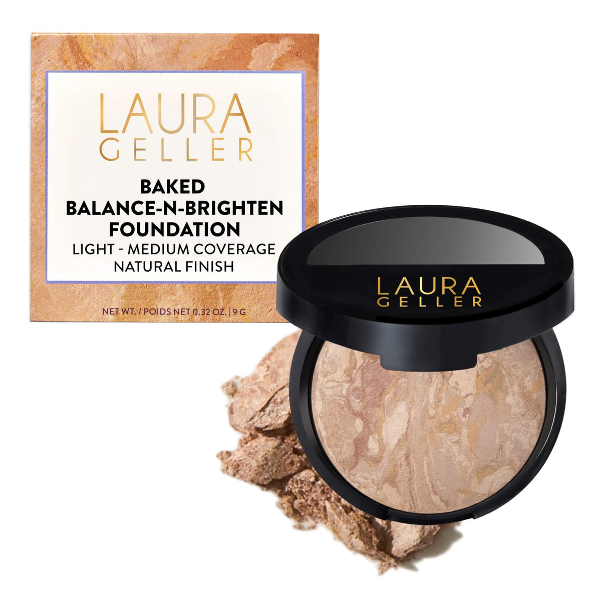 LAURA GELLER Baked Balance-n-Brighten Powder Foundation – Light
