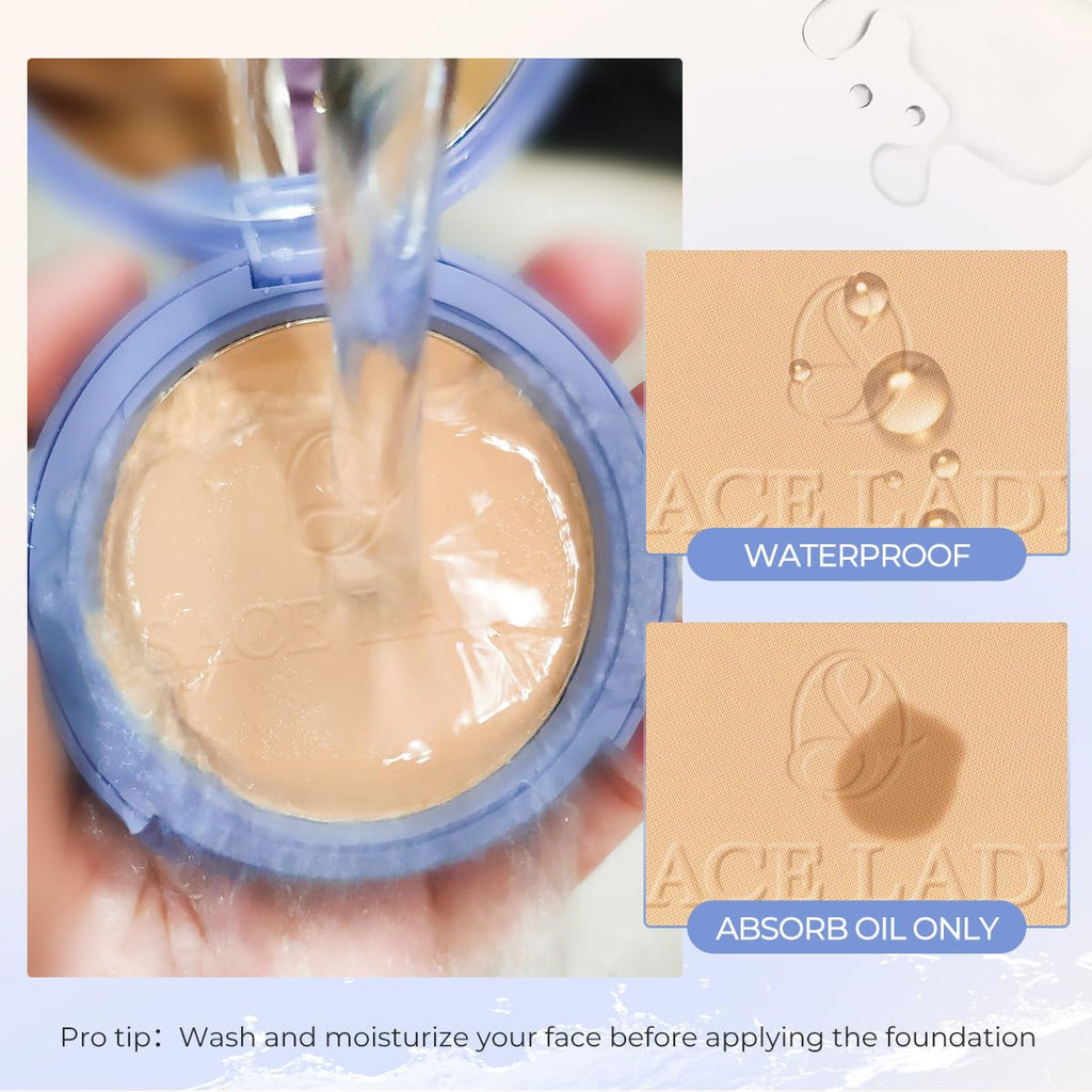 SACE LADY Face Powder Waterproof Long Lasting Setting Powder Blurring #02