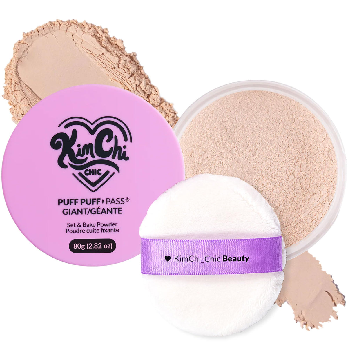 KimChiChic Beauty Puff Puff Pass Set & Bake Loose Setting Powder Makeup